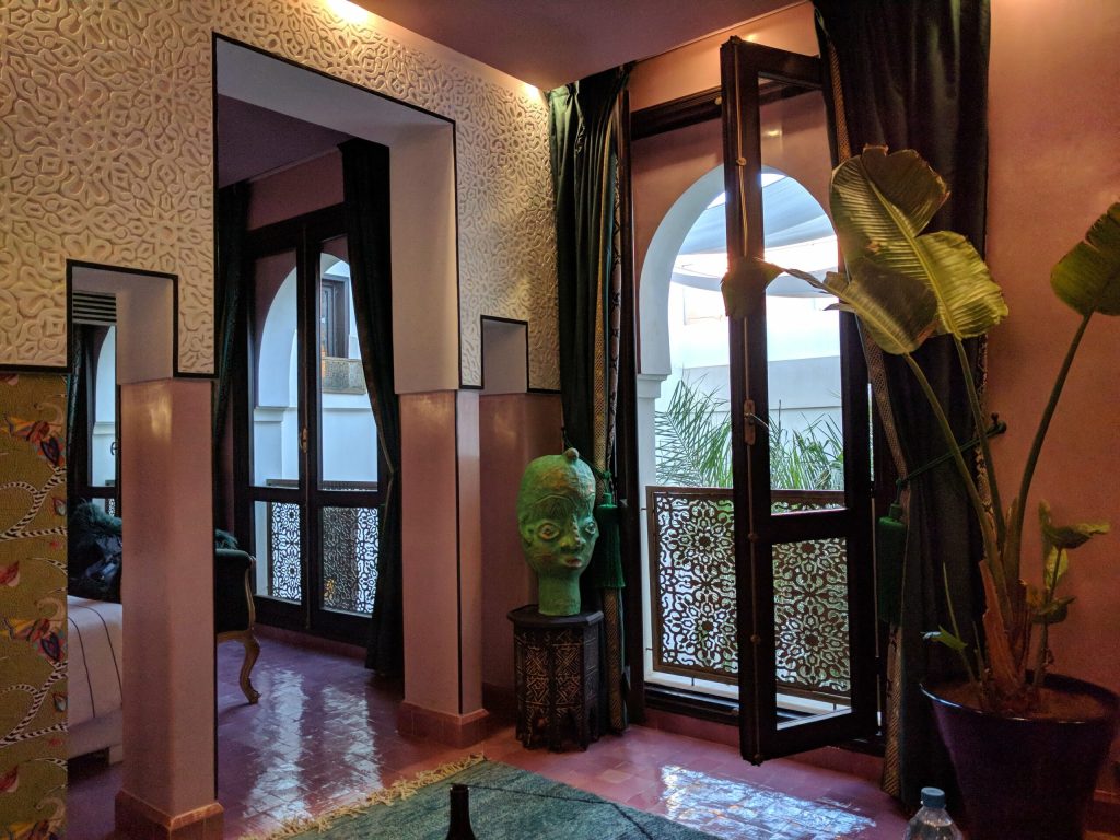 Our room at Dar Kandi with windows that open!