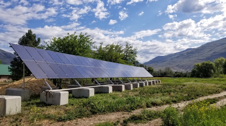 Solar panels at Farmersdotter
