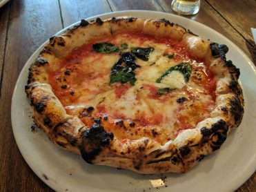 Margerita pizza at Savoy